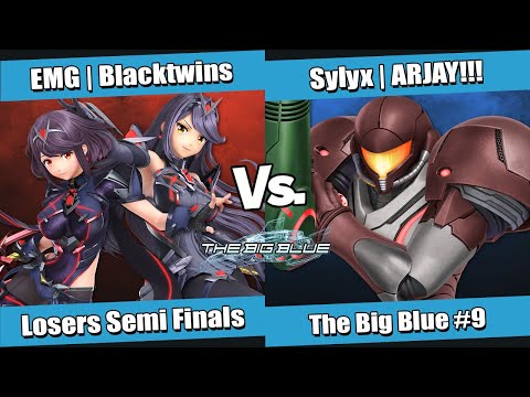 The Big Blue #9 Losers Semi Finals - EMG | Blacktwins (Aegis) vs Sylyx | ARJAY!!! (Samus)
