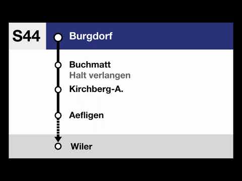 BLS Ansage » S44 Begrüssung nach Wiler (Seltenheit!) | SLBahnen