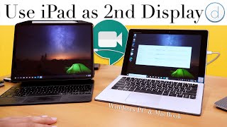 Turning Your iPad into a second monitor for Google Zoom meetings for PC & Mac