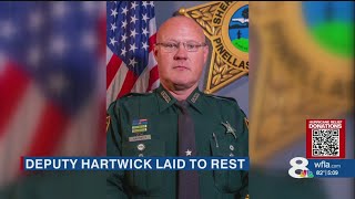The Pinellas County Sheriff's Office said goodbye to one of their own
