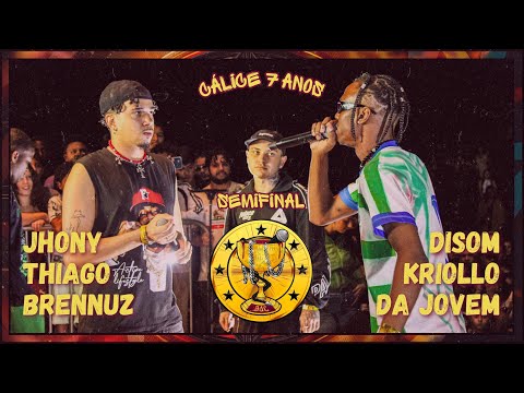 (X1 ABSURDO 🔥) Jhony, Thiago e Brennuz x Kriollo, Disom e Da Jovem | CÁLICE 7 ANOS (SEMIFINAL)
