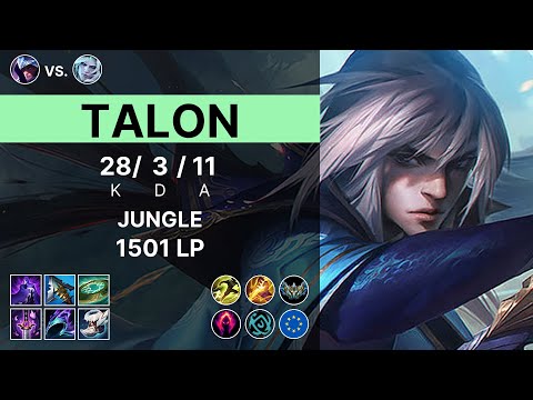 Talon Jungle vs Viego - 1501 LP Challenger - EUW 15.11