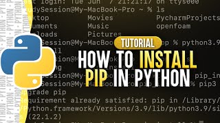 How To Install PIP In Python On Mac | pip install python