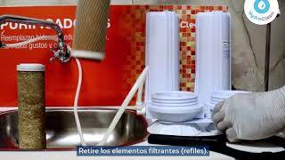 Cambio de refil (cartucho) Purificador Doble EcoDuo