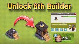 Best way to Easily unlock the 6th Builder after the New Builder Base Update| Clash of clans (coc)
