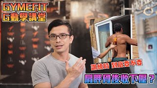 Re: [問題] 練背到底要不要沉肩==