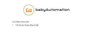 TIA Portal: DB'ler (Data Blocks)... neden ve nasıl?! İşte cevap
