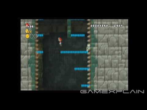 New Super Mario Bros. Wii Level 5 Castle 1 Star Coins