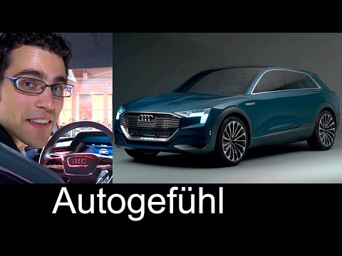 2018 Audi Q6 e-tron PREVIEW as Audi e-tron quattro concept electric 500km range