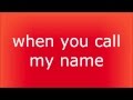 Cheryl Cole - Call My Name lyrics 