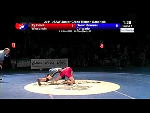 Junior Greco 5th 98 - Ty Pelot (WI) vs. Drew Romero (CO)