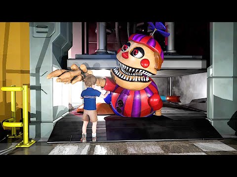 Nightmare Balloon Boy Gets Pushed In The Crusher - Five Nights At Freddy's Security Breach