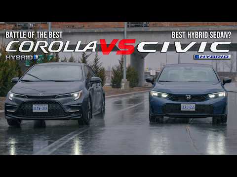 2025 Toyota Corolla Hybrid vs Honda Civic Hybrid – Which Should You Buy? // The Hybrid Showdown