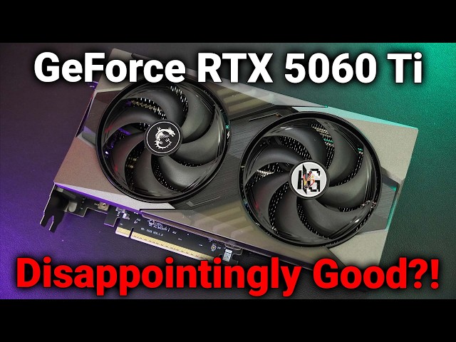 Vídeo relacionado con MSI NVIDIA GeForce RTX 5060 Ti 8G Gaming Trio OC GDDR7 128bit Tarjeta gráfica Gaming, Boost Clock hasta 2662 MHz, PCIe Gen 5, DLSS 4, DP 2.1 x 3, HDMI 2.1 x 1, SFF Ready