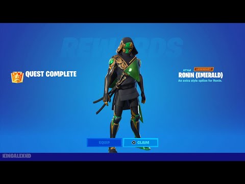 How To Get Ronin Emerald Style FREE In Fortnite! (Unlocked Ronin Cape Skin)