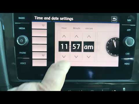 2019 Volkswagen Golf - How to set the clock