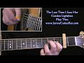Gordon Lightfoot The Last Time I Saw Her | Guitar Play Thru