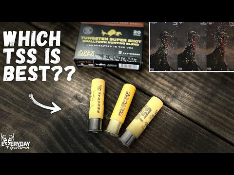 20 Gauge TSS TURKEY ammo REVIEW!| Federal vs Apex COMPARISON using INDIAN CREEK Choke!
