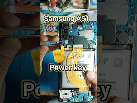 Samsung galaxy a51 power button on/off print point