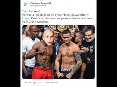 Después de la pelea entre Mayweather y Logan, Yao Cabrera retó al Chino Maidana
