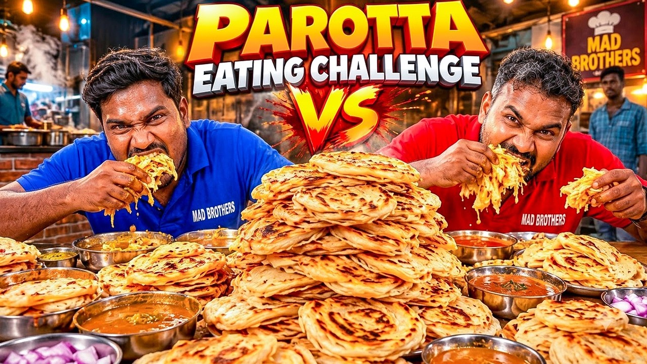 Never Try This! 🥵 100 Parotta Extreme Challenge | Mad Brothers