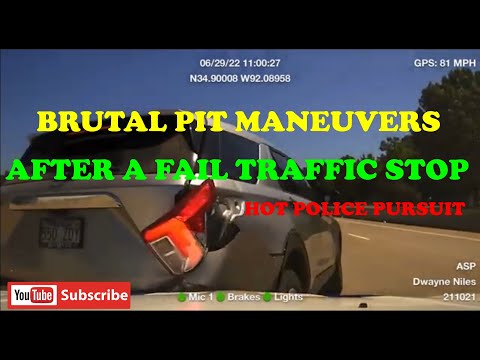 ARKANSAS STATE POLICE CHASE | BRUTAL PIT MANEUVERS AFTER A FAIL TRAFFIC STOP !!