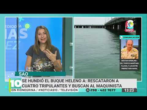 Se hundió el pesquero Heleno A en San Antonio Oeste y buscan a su maquinista