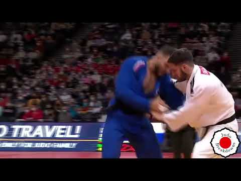 Nikoloz Sherazadishvili vs. Cedric Olivar - U100 Mens Judo Grand Slam Paris 2022