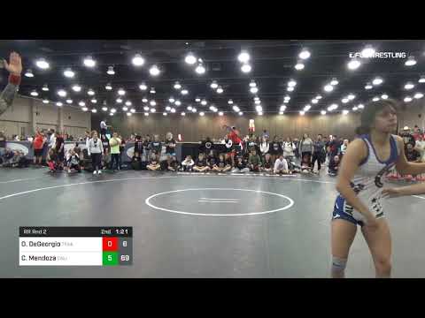 100 Lbs Rr Rnd 2 Olivia DeGeorgio Texas C Vs Chelsy Mendoza California Blue
