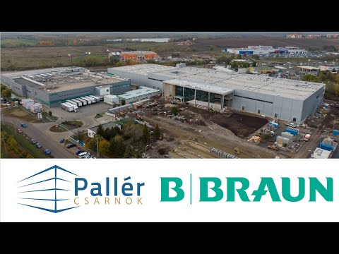 Pallér Csarnok B.BRAUN Gyöngyös gyártóüzem kivitelezési állapot 2019.11.08