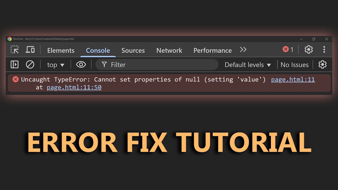 Fix Error 