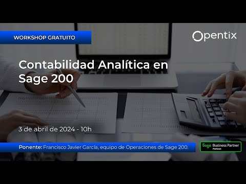 Workshop: Contabilidad Anal�tica en Sage 200