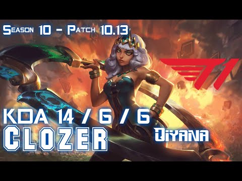 T1 Clozer QIYANA vs SYLAS Mid - Patch 10.13 KR Ranked