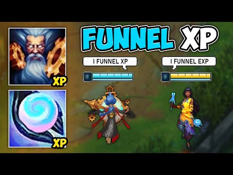We played the ultimate XP funnel comp and always had a level lead (Nilah + Zilean)
