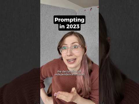 Video Thumbnail: Prompting in 2023 vs 2026 (with Hubspot!)