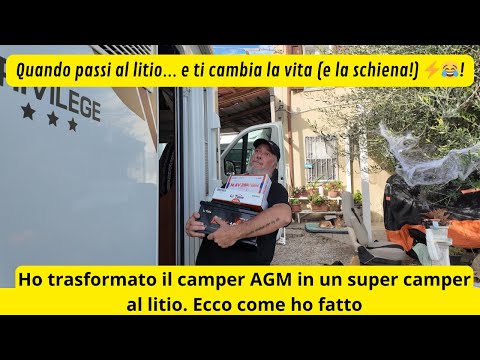 A new camper without replacing it: the power of lithium - Replacing AGM batteries and chargers