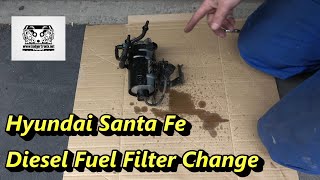 Hyundai Santa Fe Diesel Fuel Filter Change