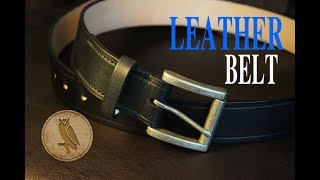 Making a Leather Belt
