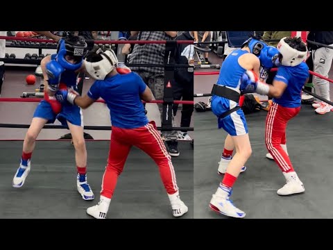 11 Y/O Boxer w/ MIKE TYSON Power/Skills scores BODY SHOT K.O. : King Jr FULL SPARRING