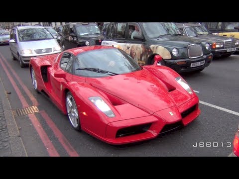 Ferrari Enzo Loud Acceleration in London - Pure Sounds on Road