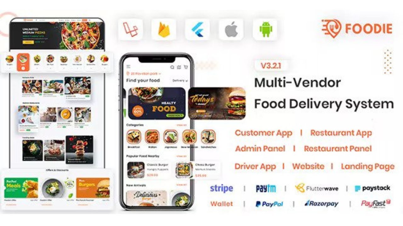 Foodie | UberEats Clone | Food Delivery App | Multiple Restaurant Food Delivery Flutter App