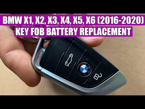 TUTORIAL: How to replace / change key fob battery on BMW X1 X2 X3, X4, X5, X6 (2017-2020) IN 5 STEPS