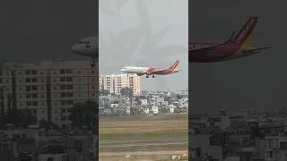 Vietjet landing Hochiminh 비엣젯 호치민 공항 착륙