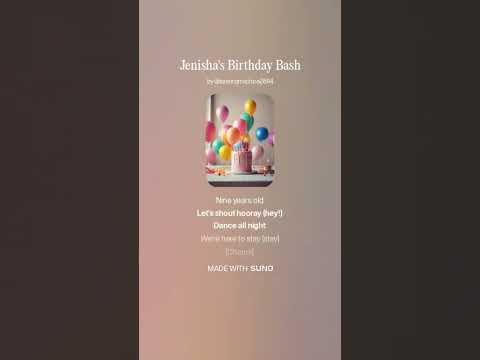 jenisha birthday song