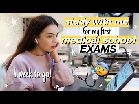 STUDY WITH ME FOR MY FIRST MEDICAL SCHOOL EXAMS! A day in the life of a UK medical school student...