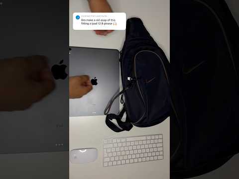 Proof that the nike sling bag fits an iPad Pro 12.9 #outfitideas #nike #slingbag #ipadpro