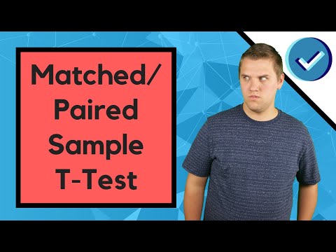 How to do a Paired/Matched Sample T-Test