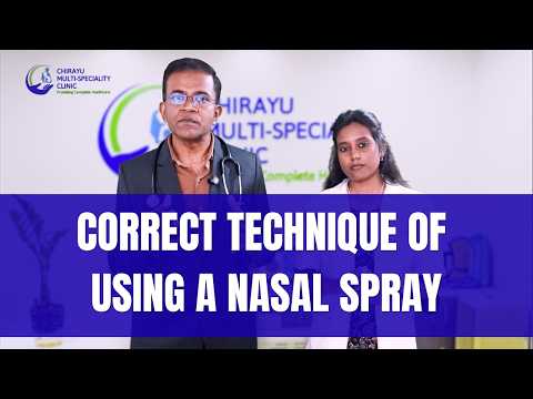 Dr. Balachandra BV | Correct technique of using a Nasal Spray 