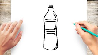 How To Draw Water Bottle Step by Step