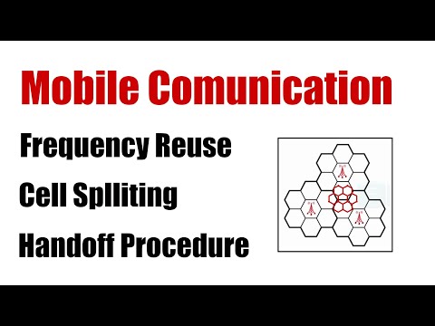 Mobile Communication - Frequency Reuse - Cell Splitting - Handoff Procedure